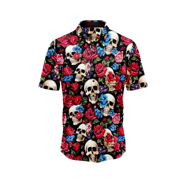 Skulls and Roses Hawaiian Shirt 2