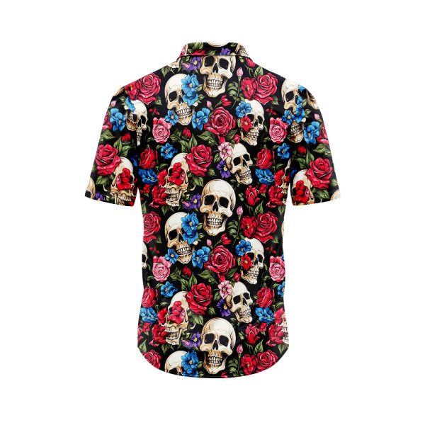 Skulls and Roses Hawaiian Shirt 2