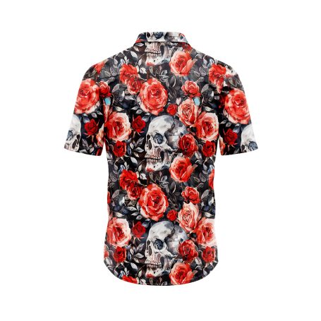 Skulls and Roses Hawaiian Shirt 3