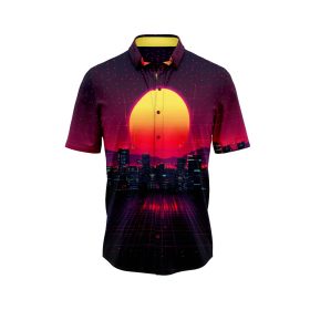 Sunset Cityscape Hawaiian Shirt