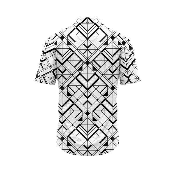 Teroprints ABSTRACT GRID 2 HAWAIIAN SHIRT 1