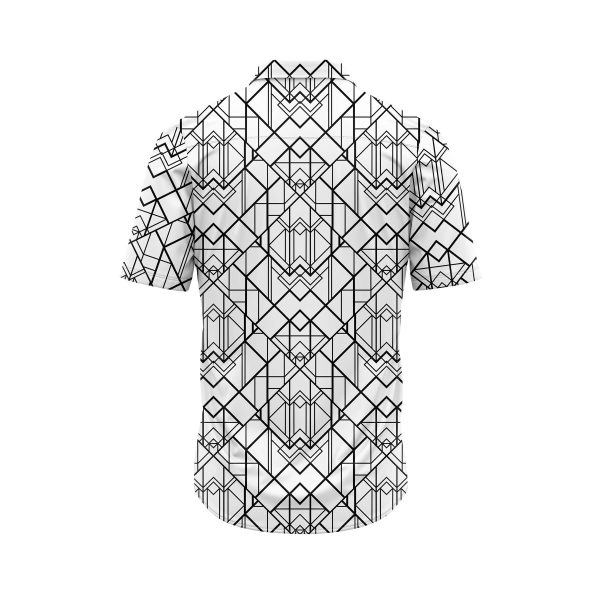 Teroprints ABSTRACT GRID HAWAIIAN SHIRT 1