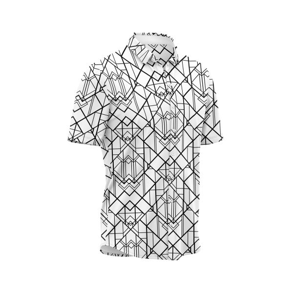 Teroprints ABSTRACT GRID HAWAIIAN SHIRT 2