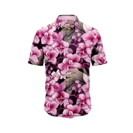 Teroprints BLOOMING ORCHIDS HAWAIIAN SHIRT 0