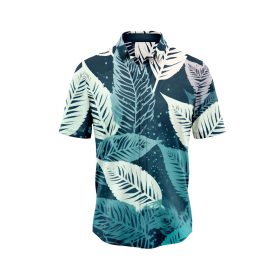 Blue Leaf Hawaiian Shirt