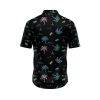 Teroprints Black Palm Tree Hawaiian Shirt 1