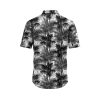 Teroprints Black Palm Tree Hawaiian Shirt 1