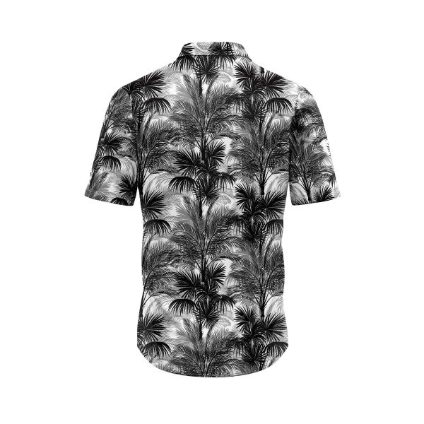 Teroprints Black Palm Tree Hawaiian Shirt 1