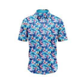 Blue Flame Butterfly Hawaiian Shirt