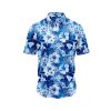 Teroprints Blue Hibiscus Hawaiian Shirt