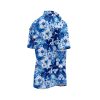 Teroprints Blue Hibiscus Hawaiian Shirt 3