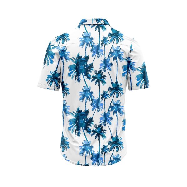 Teroprints Blue Palm Tree 2 Hawaiian Shirt 1