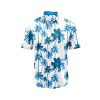 Teroprints Blue Palm Tree 2 Hawaiian Shirt