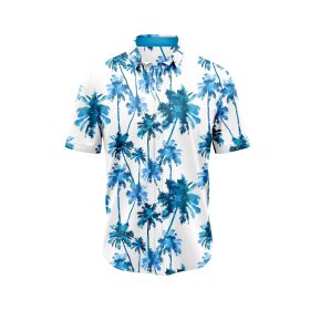 Blue Palm Tree 2 Hawaiian Shirt