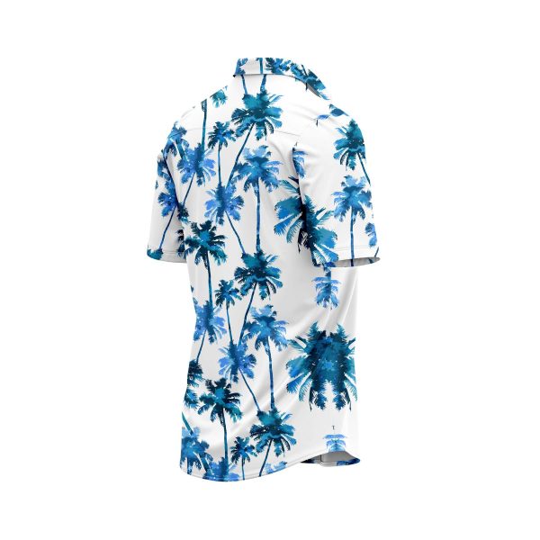 Teroprints Blue Palm Tree 2 Hawaiian Shirt 3