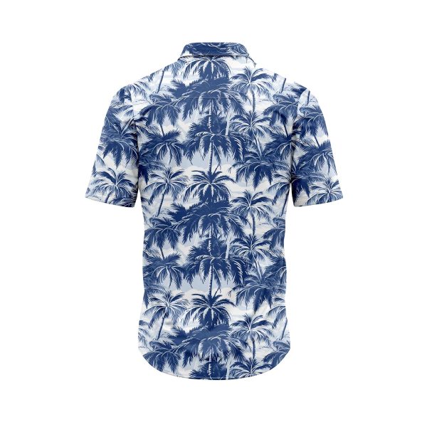 Teroprints Blue Palm Tree 3 Hawaiian Shirt 1