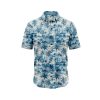 Teroprints Blue Palm Tree Hawaiian Shirt