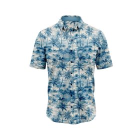 Blue Palm Tree Hawaiian Shirt