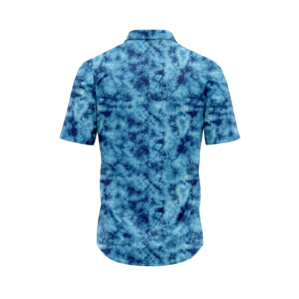 Teroprints Chromatic Mosaic Blue Hawaiian Shirt 1