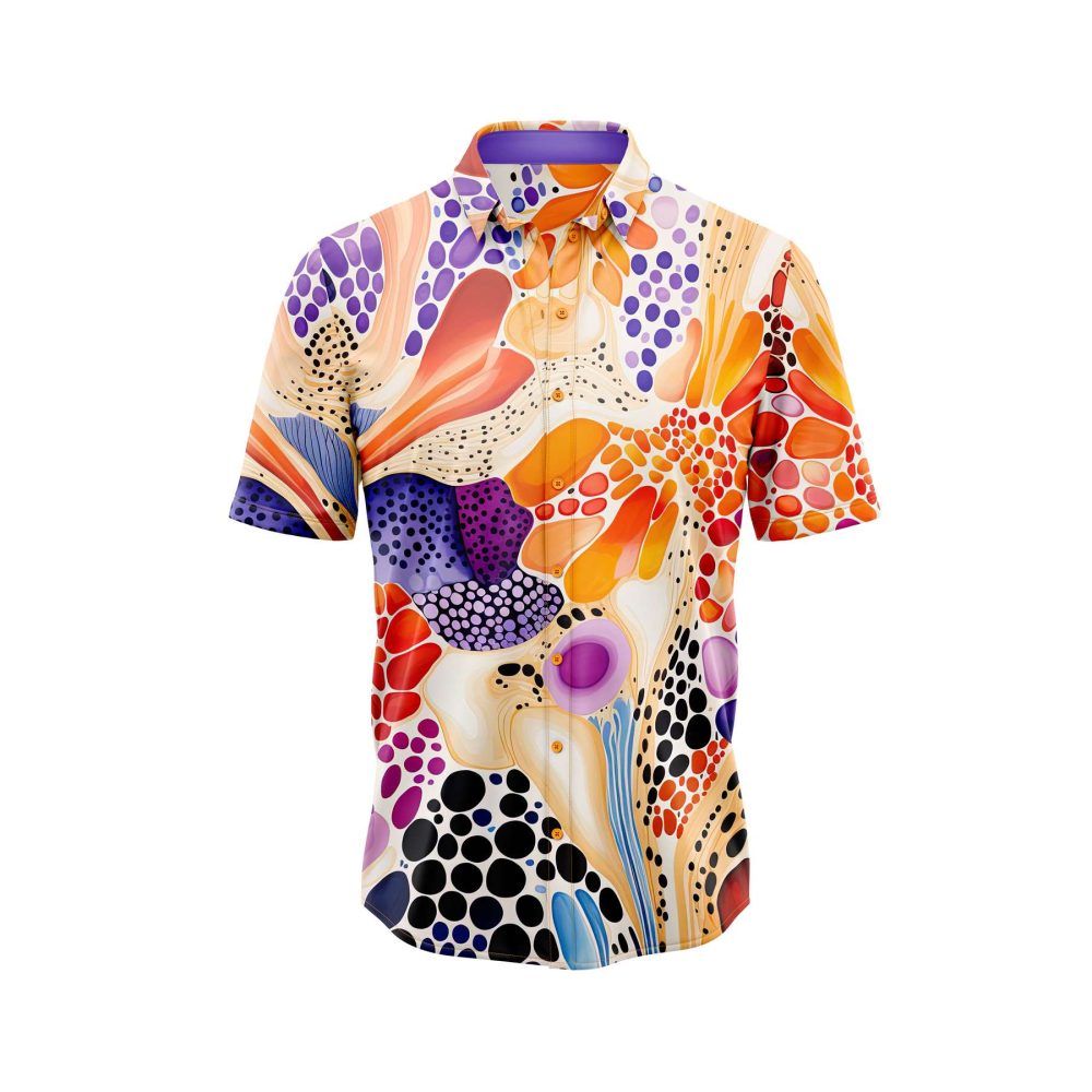 Teroprints Colorful Dot Art Hawaiian Shirt