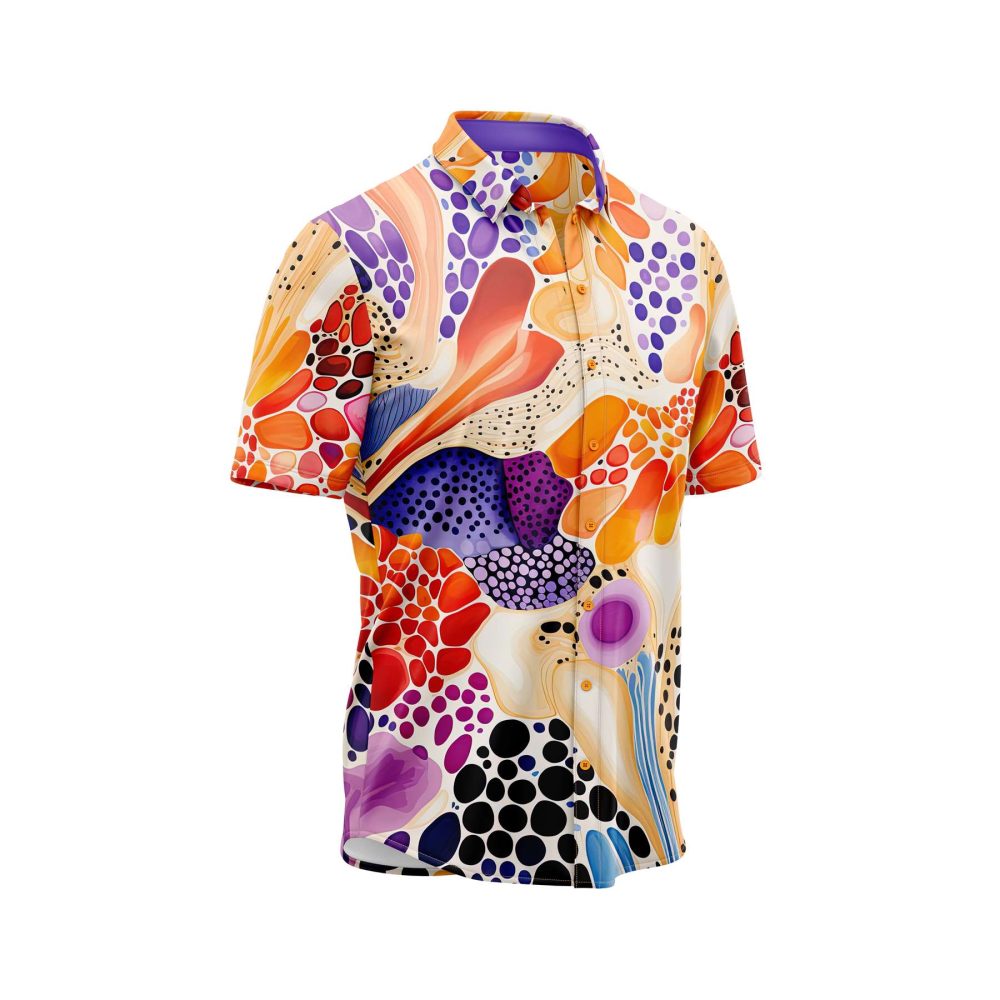 Teroprints Colorful Dot Art Hawaiian Shirt 2