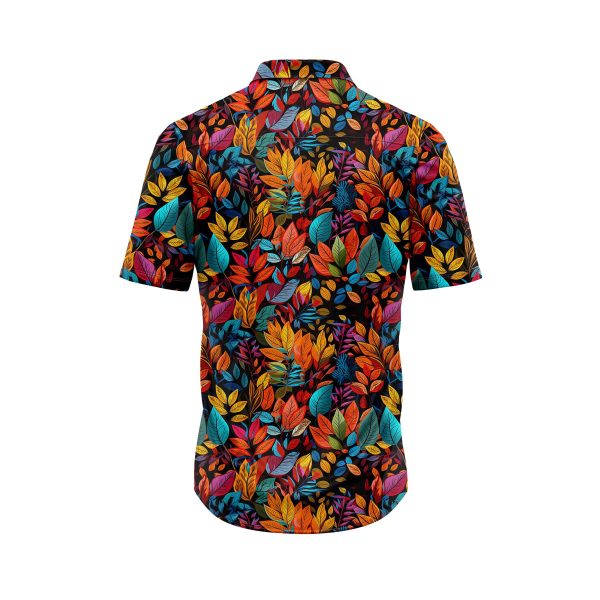 Teroprints Colorful Leaf Hawaiian Shirt 1