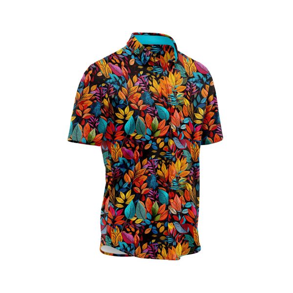 Teroprints Colorful Leaf Hawaiian Shirt 2