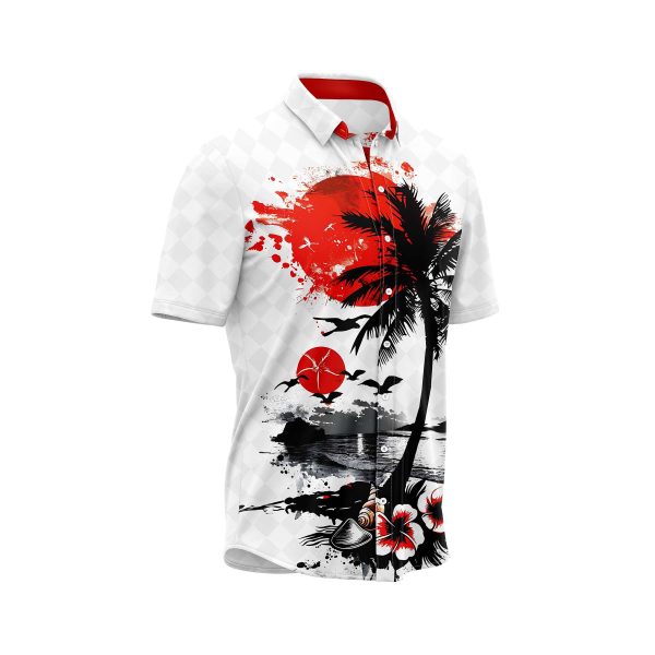 Teroprints Crimson Sunset Hawaiian Shirt 2