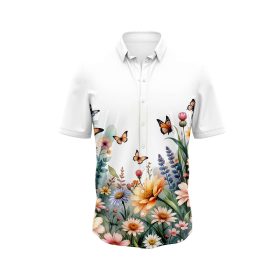 Floral Butterfly Hawaiian Shirt