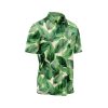 Teroprints GREEN LEAF HAWAIIAN SHIRT 2