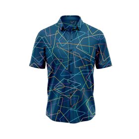 Geometric Grid 3 Hawaiian Shirt