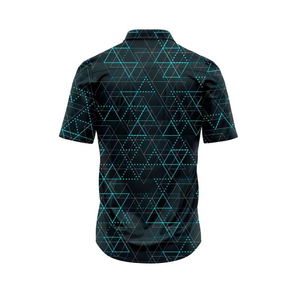 Teroprints Geometric Grid Hawaiian Shirt 1