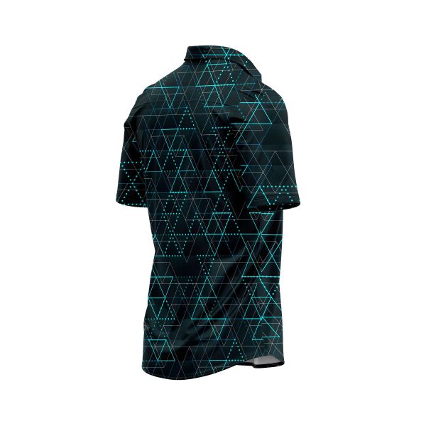 Teroprints Geometric Grid Hawaiian Shirt 3