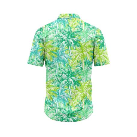 Teroprints Green Palm Tree Hawaiian Shirt 1