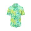 Teroprints Green Palm Tree Hawaiian Shirt