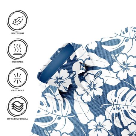 Teroprints Hawaiian Shirt Collar 125