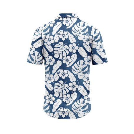 Teroprints Hibiscus and Monstera Hawaiian Shirt 1