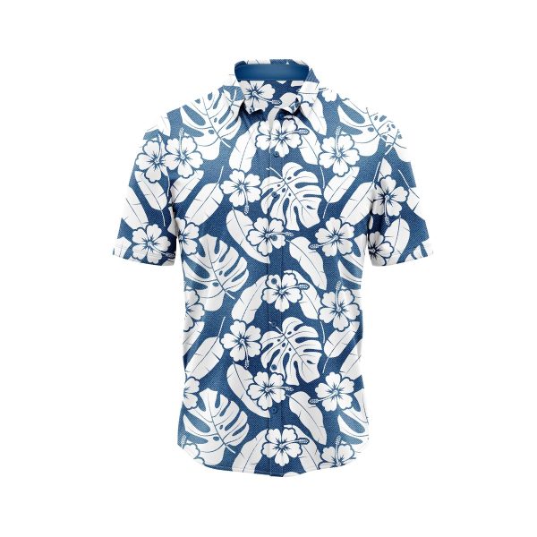 Teroprints Hibiscus and Monstera Hawaiian Shirt