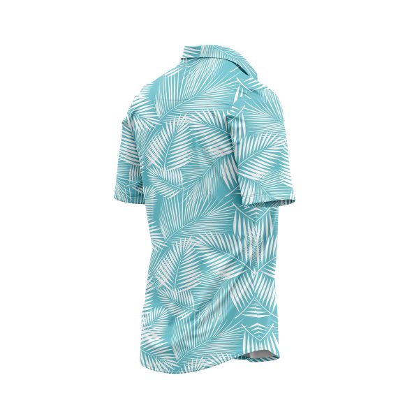 Teroprints Jade Palm Leaf Hawaiian Shirt 3