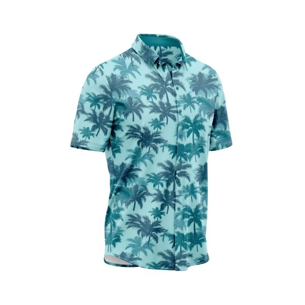 Teroprints Jade Palm Tree Hawaiian Shirt 2