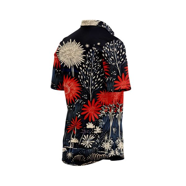 Teroprints MIDNIGHT BLOSSOM HAWAIIAN SHIRT 3