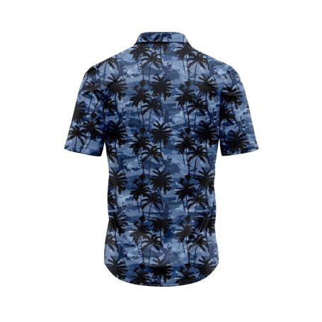 Teroprints MIDNIGHT PALM TREE 7 HAWAIIAN SHIRT 1