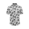 Teroprints MONOCHROME HIBISCUS HAWAIIAN SHIRT 0