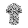 Teroprints MONOCHROME HIBISCUS HAWAIIAN SHIRT 1