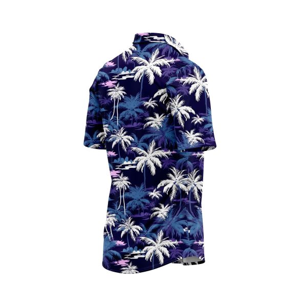 Teroprints Midnight Palm Tree 2 Hawaiian Shirt 3