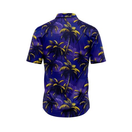 Teroprints Midnight Palm Tree 3 Hawaiian Shirt 1