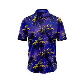 Midnight Palm Tree 3 Hawaiian Shirt