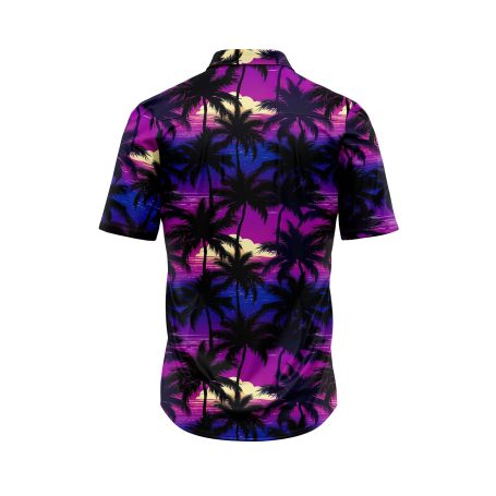 Teroprints Midnight Palm Tree Hawaiian Shirt 1