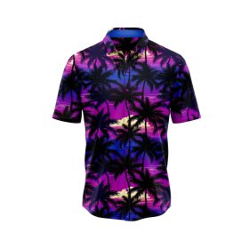 Midnight Palm Tree Hawaiian Shirt