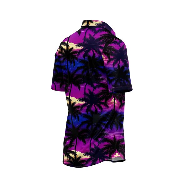 Teroprints Midnight Palm Tree Hawaiian Shirt 3